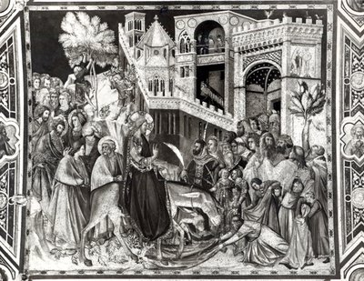 Entry of Christ into Jerusalem by Pietro Lorenzetti